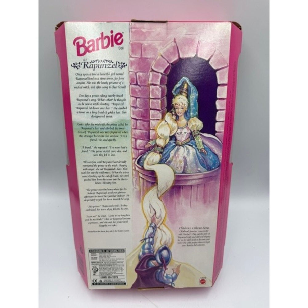 Vintage 1994 Barbie as Rapunzel Doll Fairy Tale Beauty 13016 Mattel NIB - Picture 10 of 11